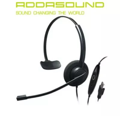 Addasound Crystal SR2731 Single Ear Noise Cancelling USB Office Phone Headset - Image 1 of 4