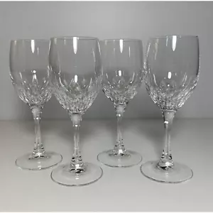 Juego de 4 Gafas Cordiales Nachtmann Cristal Alemania Patrón Diamante 5.25" - Imagen 1 de 10