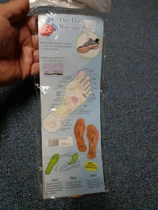 Pair Magnetic Acupressure Insoles 250 Air Holes Dry Feet Can Be Trimmed to Fit - Picture 1 of 4