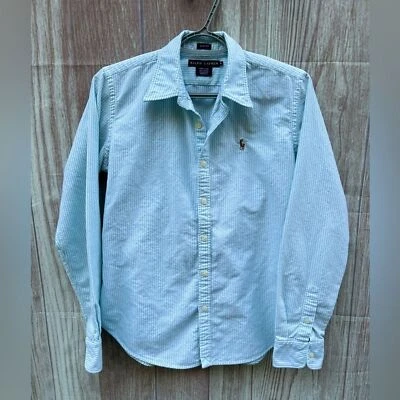 Vintage Ralph Lauren Black Label size 8 nautical blouse shirt preppy Officecore - Image 1 of 4