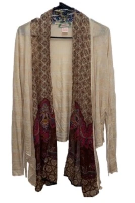 Cardigã Flying Tomato manga longa aberto tamanho médio feminino M - Imagem 1 de 4