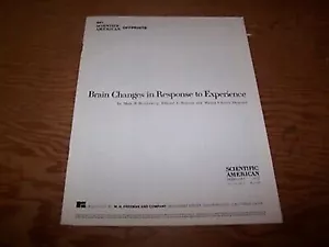 1972 Scientific American offprint: cambiamenti cerebrali in risposta all'esperienza - Foto 1 di 2