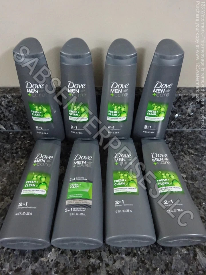Dove Men+Care Fresh Clean 2 in 1 Shampoo and Conditioner 12 oz