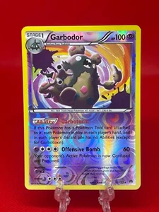 Juego de cartas coleccionables Pokémon Garbodor 57/122 X&Y punto de ruptura holograma inverso raro inglés 2016 casi nuevo/lp - Imagen 1 de 2