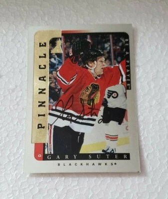 1996-97 Be A Player Autographs Silver #180 Gary Suter - Image 1 of 2