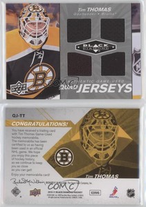 2010-11 Upper Deck Black Diamond Quad Jerseys Tim Thomas #QJ-TT