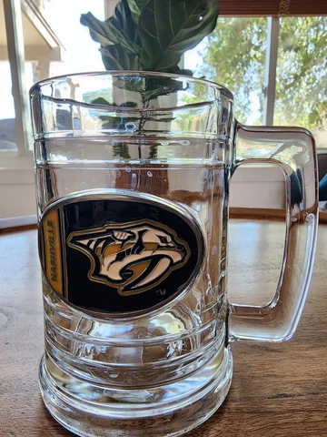 *NEW* NHL Nashville Predators Pint Glass Beer Mug | 16 oz Cover