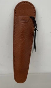 Shinola Detroit Funda para Pluma Puntero Estuche Instrumento Cuero Borbón NUEVO - Imagen 1 de 5