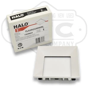 Qty. Box of 6 HALO 3" Square Reflector Lens Rimless Matte White TLS3R2GMWRL - Picture 1 of 3