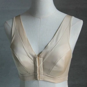 Lady 100% Silk Bralette Bustier Bra Front Open Nursing Sports Soft Cup Lingerie - Picture 1 of 4