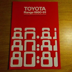 TOYOTA Corolla Carina Cressida Celica Starlet Crown Brochure Regno Unito 1980 1981 - Foto 1 di 1