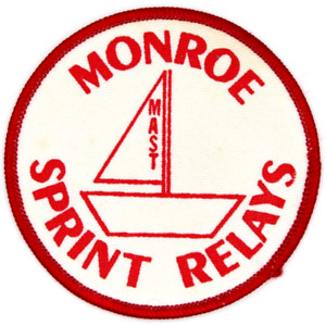 Vintage Monroe Spring Relays Sailing Patch MAST Madison Wisconsin WI