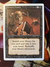 Magic the Gathering - Demonic Tutor - Revised Mtg NM Near Mint To LP
