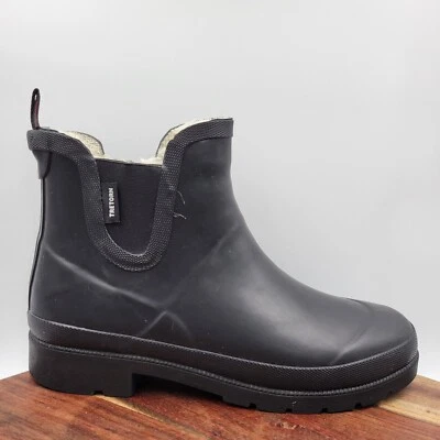 Botas Chelsea Tretorn Lily Mujer 10M Negras Forradas de Piel Sintética Impermeables Lluvia Invierno Foto 1 de 4