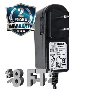 Adaptador de corriente UL 8 PIES para bicicleta estacionaria Weslo Pro 10,8X y 11,0X Foto 1 de 4