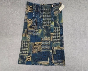 Coldwater Creek Skirt Womens Size PL Faux Wrap Petites 14-16 Y2K New Old Stock - Picture 1 of 6