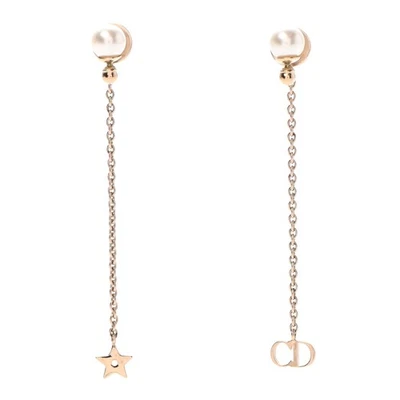 Christian Dior жемчуг кристалл звезда CD подвеской капли серьги золото + подарочная коробка - Изображение 1 из 4