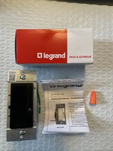 Legrand radiant 150W Rocker Dimmer w/ LED/CFL/Halogen/Incandescent, 3-Way, Black - Picture 1 of 5