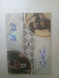 2024 Topps Dynamic Duals Heston Kjerstad Colton Cowser Auto 1/2 Orioles SSP 41A - Picture 1 of 3