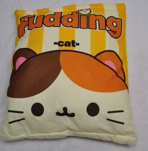Pudding Cat Kawaii Plush Pillow Cushion Cute Animal Character Decorative - Picture 1 of 4