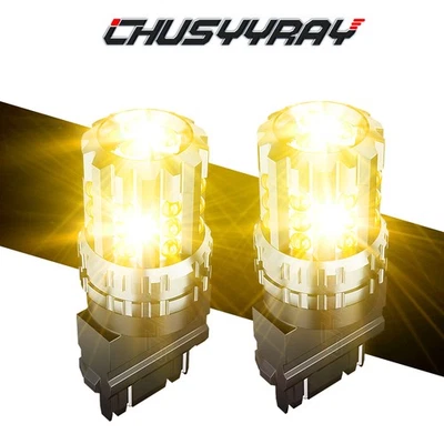 Лампа переднего указателя поворота 3157 светодиодная желтая желтая для Dodge Ram 1500 2500 3500 - Изображение 1 из 4