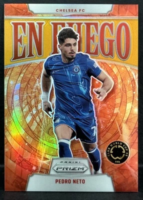 2025 Prizm FIFA Club World Cup Chelsea Pedro Neto En Fuego Gold Prizm /10 - Image 1 of 4