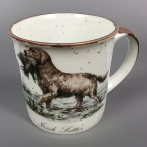 Irish letter Dog Speckled Pottery Mug 8oz - Picture 1 of 9