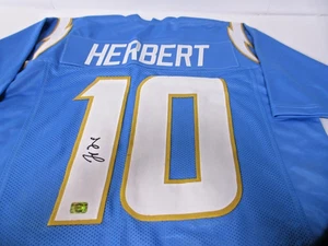 JUSTIN HERBERT Signed Jersey XL  CHARGERS Autograph w/COA (GOLDEN) + FREE SHIP! - Picture 1 of 3