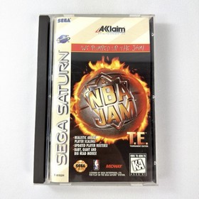 NBA Jam T.E. for Sega Saturn - CIB Complete in Box + Reg Card EXCELLENT DISC