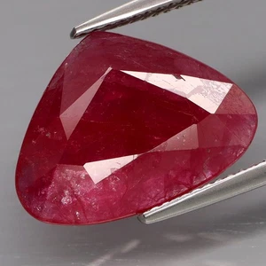 ¡Gema de museo de 7,01 quilates! Natural GRAN Top Rojo Rosa Normal Calentado Rubí Mozambique - Imagen 1 de 4