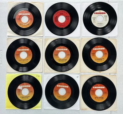 Lot of (9) Barbara Streisand 45 RPM Records - Lot #1 - Image 1 of 2