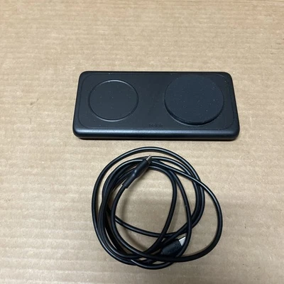 Belkin BoostCharge 2 em 1 almofada de carregamento magnética sem fio com Qi2 15W 5W USB-C - Imagem 1 de 4
