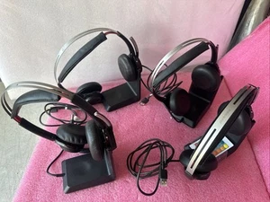 4@ Plantronics Voyager Focus UC Bluetooth USB Headset B825 & Stand 203079-101 - Picture 1 of 11