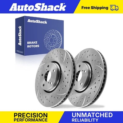 Front Drilled Slotted Brake Rotors for Lexus IS350 IS200t IS300 2007 GS350 Foto 1 de 4