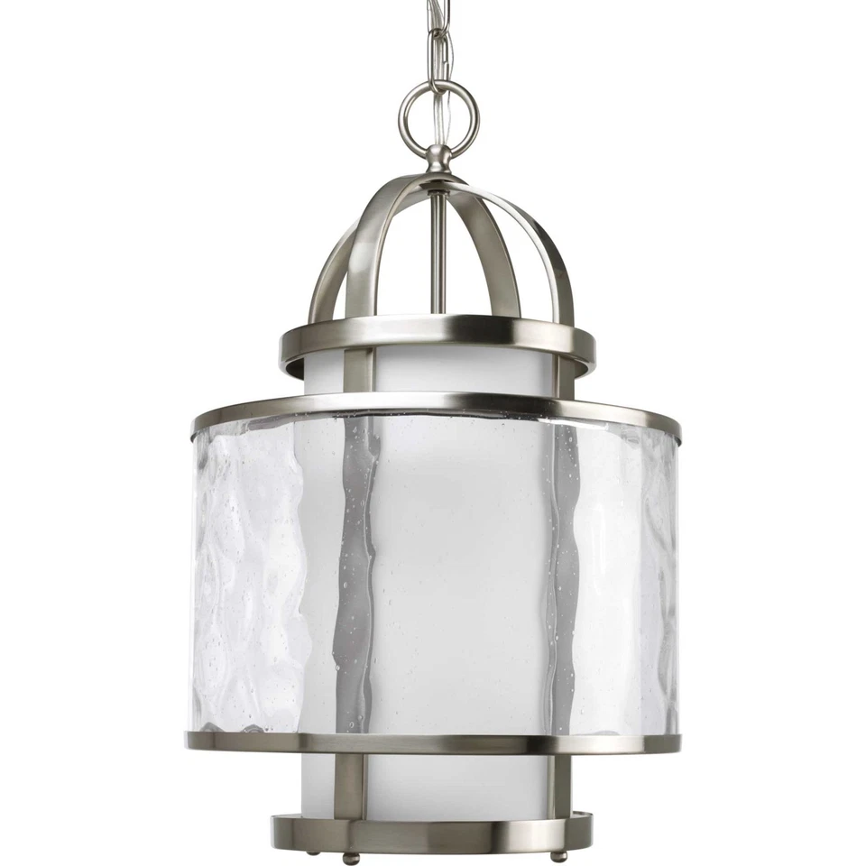 Progress Lighting Bay Court 1 Light Hall and Foyer in Brushed Nickel P3701-09