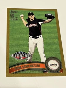 2011 Topps Update #US58 Tim Lincecum Gold NMT - Picture 1 of 2