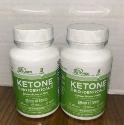 Lot (2) Real Ketones Bio Identical 60 capsules (120 Total) EXP 2/2026 Fast Ship - Image 1 of 2