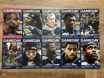 Lote de 10 revistas Seattle Seahawks 2015-2015 Gameday 8,5”x5,5” Marshawn Lynch  Foto 1 de 4