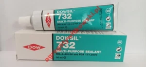 Dow Corning Dowsil 732 Multi-Purpose Sealant MIL-A-46106 FDA 177.2600 90ml Whit - Picture 1 of 1