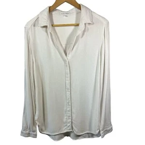 Blusa BELLA DAHL Para Mujer Clásica Manga Larga Con Botones Blanca Talla Pequeña - Imagen 1 de 12