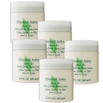 Elizabeth Arden Green Tea Honey Drops 5 x 500 ml Body Cream Creme Körpercreme Se