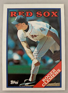 MLB ROGER CLEMENS Boston Red Sox 1988 Topps Baseball Trading CARD #70