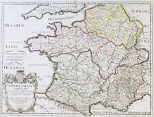 Gallia Gaule Gallien France Frankreich carte gravure map Karte Rossi Sanson 1685