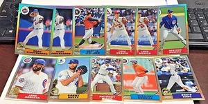 2017 Topps Chrome 1987 Baseball Refraktor Menge (11) W / Noah Syndergaard, David - Bild 1 von 1