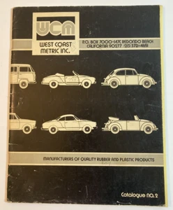 West Coast Metric Parts Catalog #2 Volkswagon Bus Beetle + Price Lists 1982 - Picture 1 of 4