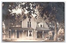 KNOXVILLE IOWA ~ Historic House RPPC w 1st Owner on back Marion County
