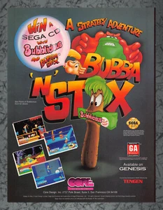 Stampa Bubba ""N"" Stix serie Genesis annuncio arte vintage A 1994 - Foto 1 di 1