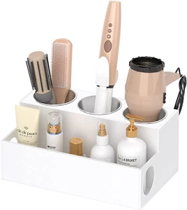NIUBEE Acrylic Hair Styling Tool Organizer and Holder - Bathroom Countertop Stor - Picture 1 of 12