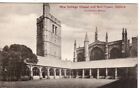 OXFORD - NEW  COLLEGE  CHAPEL AND BELL TOWER B&W POSTCARD 