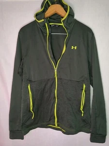 UNDER ARMOUR Abney Jacket Full Zip Hooded Activewear Green Large - Picture 1 of 7